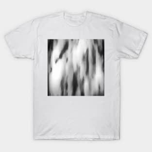 Waterfall - Black and White T-Shirt